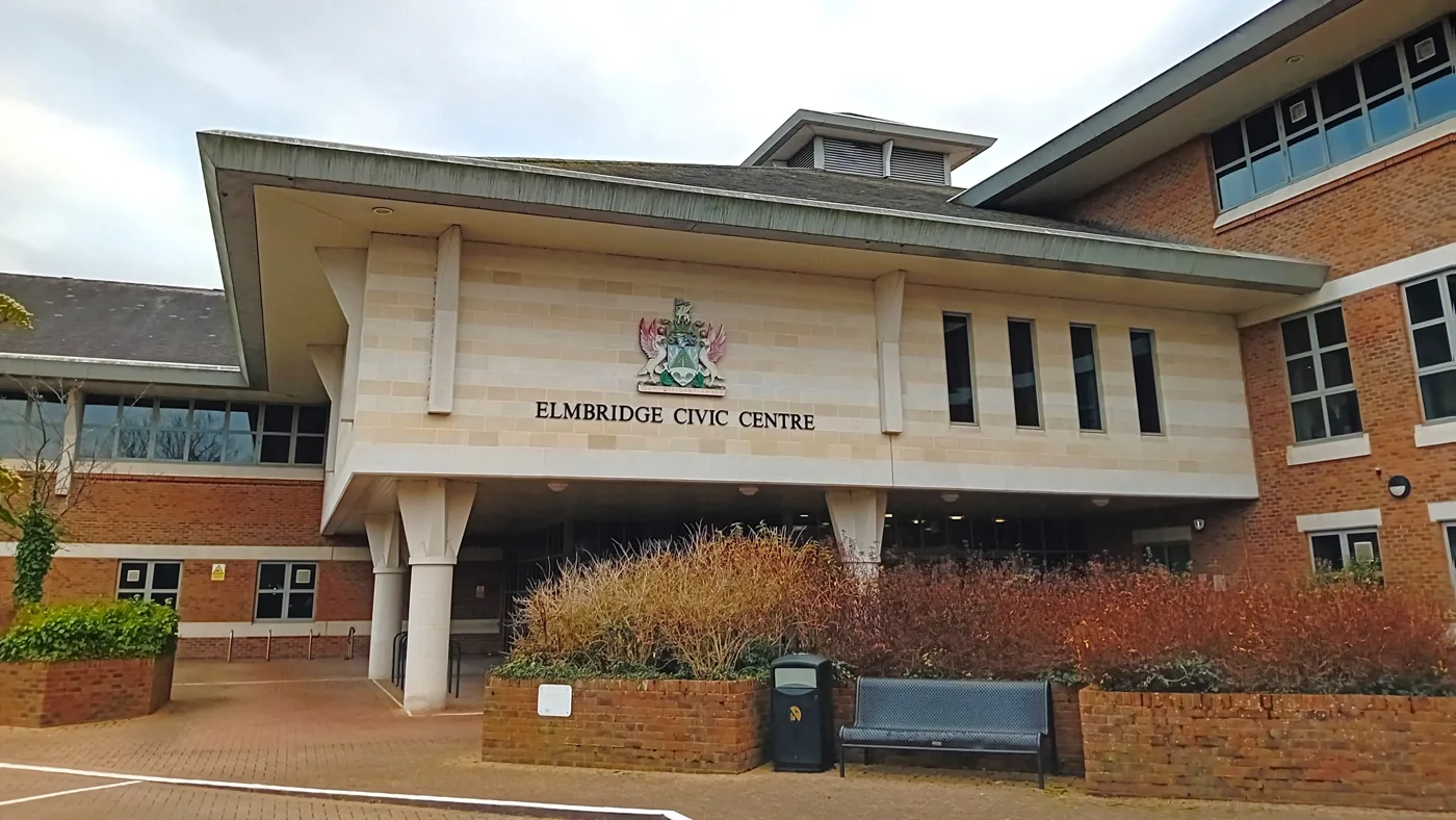 Elmbridge Civic Centre in Esher, where Cabinet meets at 7pm on 16 September to decide whether to start the new Local Plan